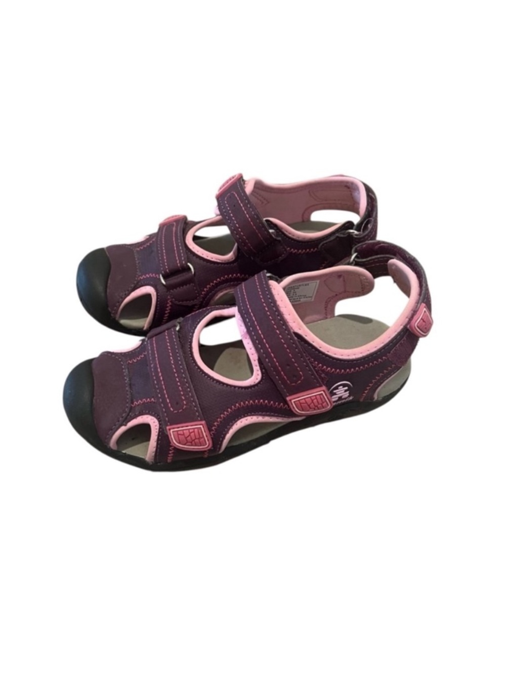 Kamik Girls Pink and Purple Sandals -Size 3